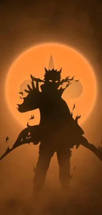Looking for a spooky and captivating live wallpaper for your phone? This demon silhouette live wallpaper won't disappoint