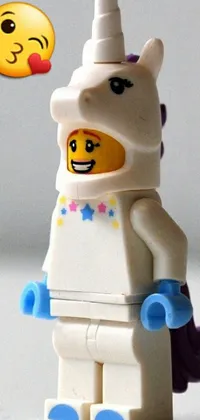 Add a touch of whimsy to your phone screen with our Lego Unicorn Live Wallpaper