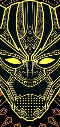 Looking for an epic phone wallpaper that is perfect for fans of afrofuturism and superhero movies? Then look no further than this amazing black panther mask live wallpaper! Featuring stunning vector art that boasts intricate 8K details, this powerful mask stands out boldly against a black background, making it an eye-catching addition to any phone