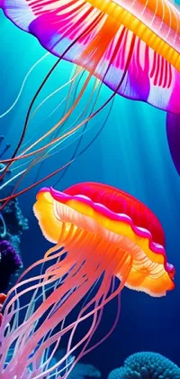 Marine Invertebrates Jellyfish Vertebrate Live Wallpaper