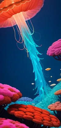 Marine Invertebrates Water Light Live Wallpaper