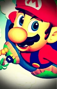 Mario Cartoon Happy Live Wallpaper