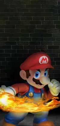 Mario Orange Headgear Live Wallpaper