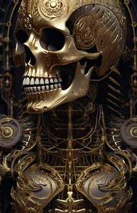 Metal Art Bone Live Wallpaper