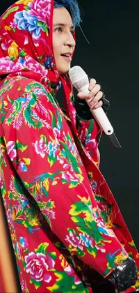 Microphone Sleeve Textile Live Wallpaper