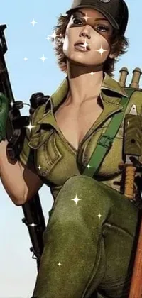 Military Uniform Soldier Gesture Live Wallpaper