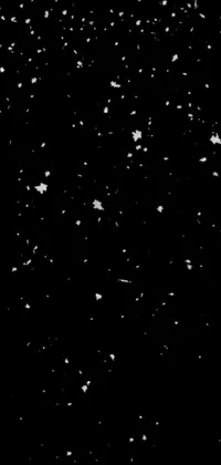 This phone live wallpaper showcases a stunning black and white photo of snowflakes by a renowned photographer