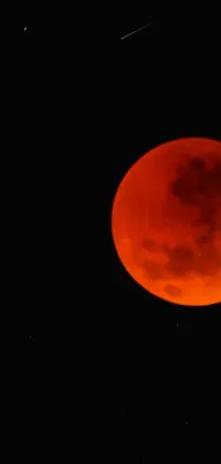 Experience the mystical allure of the Blood Moon Live Wallpaper