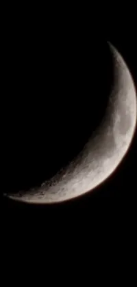 Moon Crescent Astronomical Object Live Wallpaper