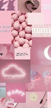 Moon Font Pink Live Wallpaper