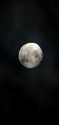 Moon Sky Grey Live Wallpaper