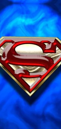 Transform your phone into a superhero haven with this dynamic live wallpaper featuring the captivating Superman logo