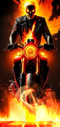 Motorcycle Orange Motor Vehicle Live Wallpaper
