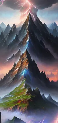 Mountain Cloud Atmosphere Live Wallpaper