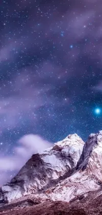 Experience the majestic beauty of the Himalayas on your phone with this stunning live wallpaper