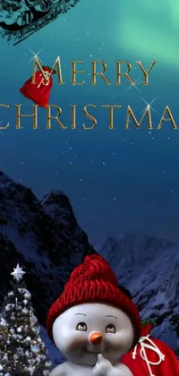 Get into the festive mood with this whimsical cell phone live wallpaper