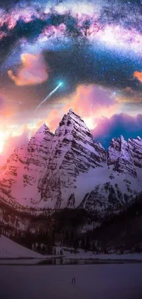 Mountain Purple World Live Wallpaper