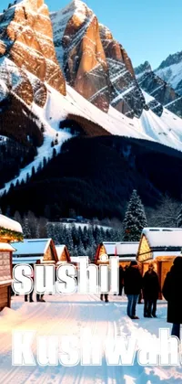 Mountain Snow Sky Live Wallpaper