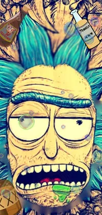 Rick n Morty color splash Live Wallpaper - free download