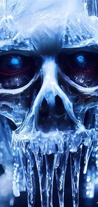 ice skull Live Wallpaper