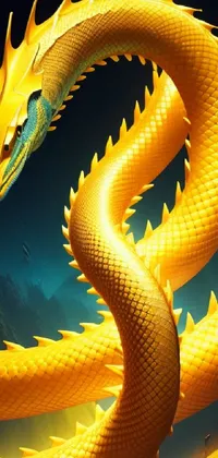 The yellow sea serpent Live Wallpaper