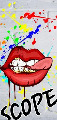 Mouth Liquid Cartoon Live Wallpaper