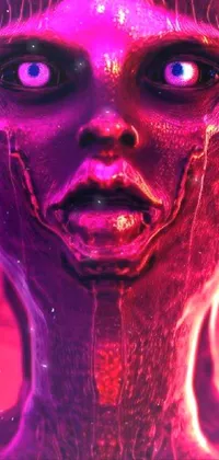 Mouth Purple Jaw Live Wallpaper
