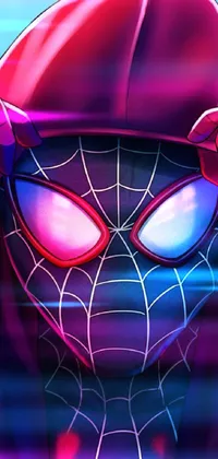 Mouth Purple Spider-man Live Wallpaper