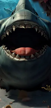 Mouth Requiem Shark Lamniformes Live Wallpaper