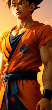 Muscle Human Body Orange Live Wallpaper