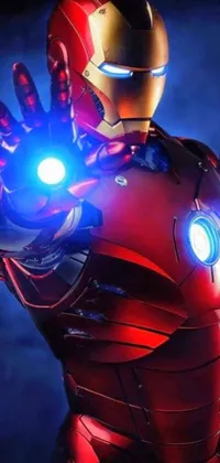 Muscle Light Iron Man Live Wallpaper
