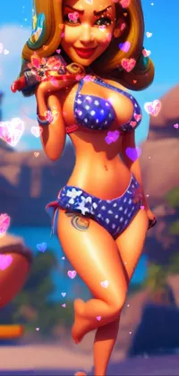 Muscle Swimsuit Top Toy Live Wallpaper