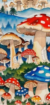 Mushroom Vertebrate World Live Wallpaper