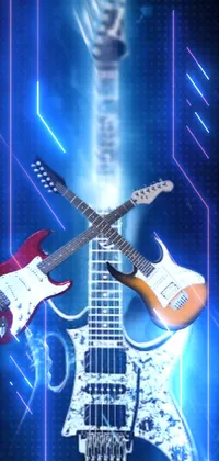 This electric guitar themed live wallpaper features a striking design that will definitely impress anyone who sees it