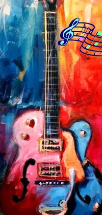 Musical Instrument Guitar Paint Live Wallpaper