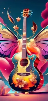 Musical Instrument Guitar Pollinator Live Wallpaper