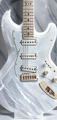 Musical Instrument Guitar White Live Wallpaper