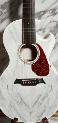 Musical Instrument White Guitar Live Wallpaper