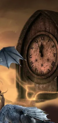 The Dragon Clock Live Wallpaper is a must-have for all fantasy art enthusiasts