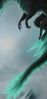 Mythical Creature Green Light Live Wallpaper