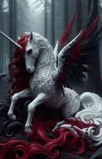 Mythical Creature Horse Sculpture Live Wallpaper