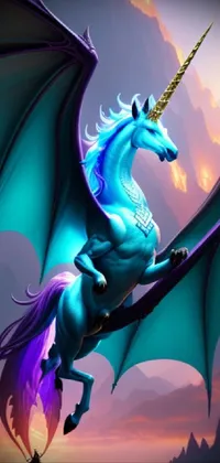 Mythical Creature Light Azure Live Wallpaper