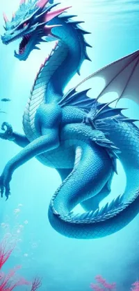Mythical Creature Light Blue Live Wallpaper