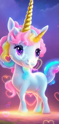 Unicorn wallpaper deals 3d