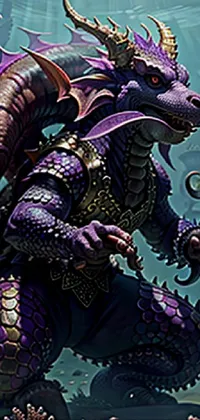 Mythical Creature Light Purple Live Wallpaper