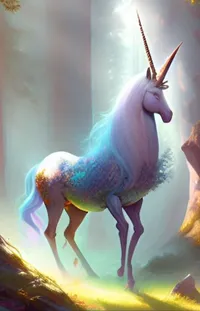 Mythical Creature Light Unicorn Live Wallpaper