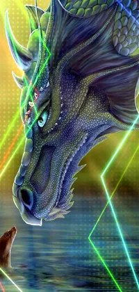 cyber dragon colorful, fantasy, intricate, highly