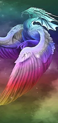 Mythical Creature Nature Purple Live Wallpaper