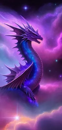 Mythical Creature Nature Purple Live Wallpaper