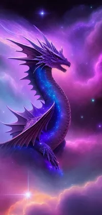 Mythical Creature Nature Purple Live Wallpaper